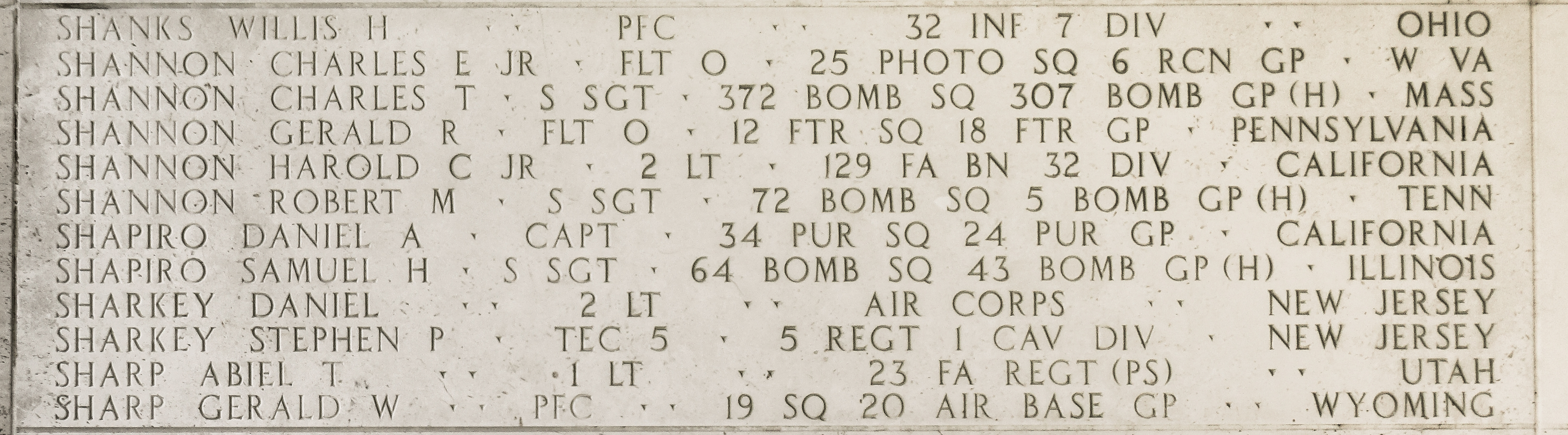 Robert M. Shannon, Staff Sergeant